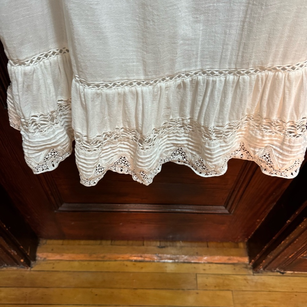 Rebecca Taylor Off Shoulder Embroidered Cotton Swing Dress - Picture 3 of 5
